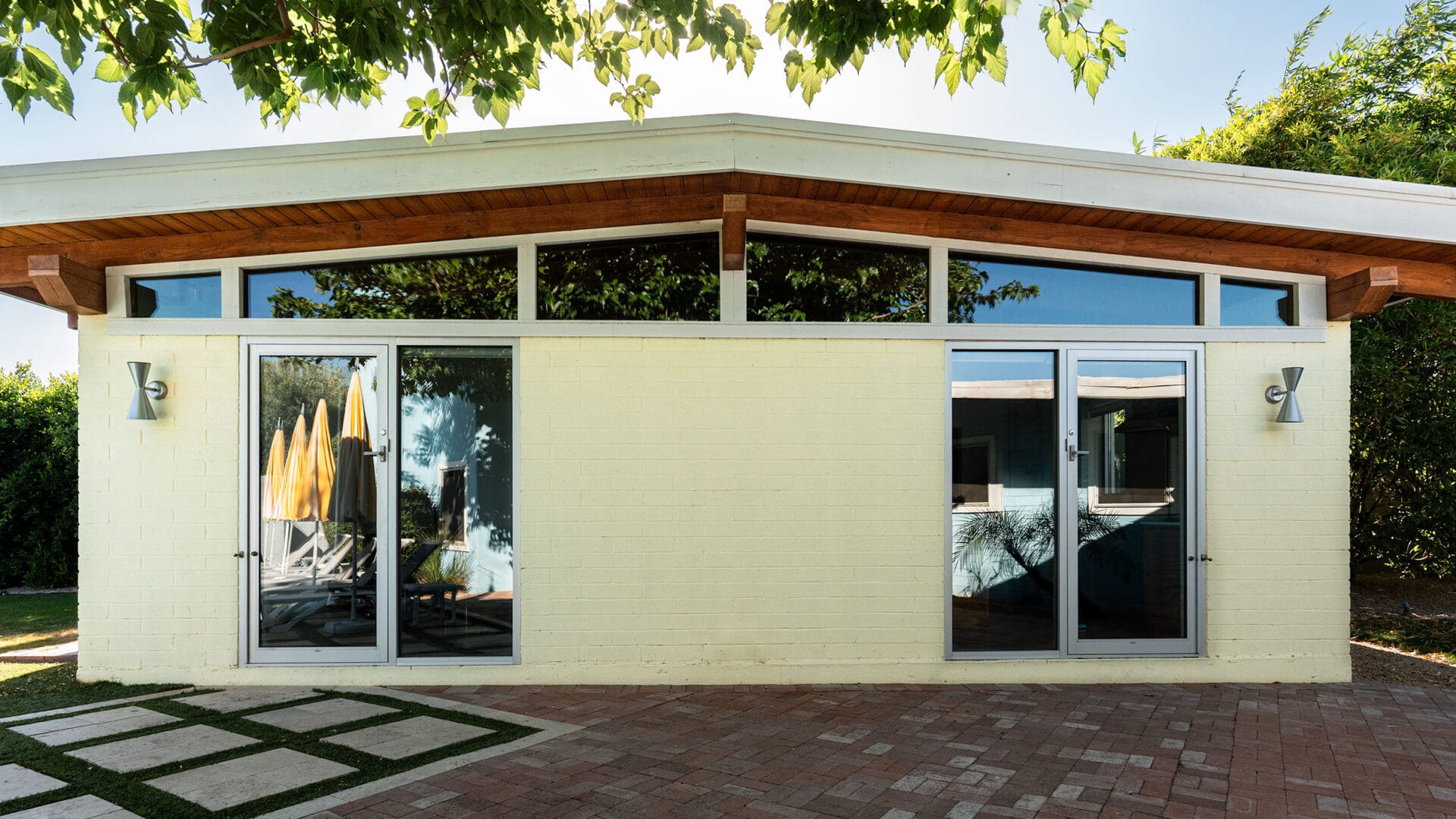 After image of a Scottsdale guest house renovated with a Haver-inspired mid-century modern design.